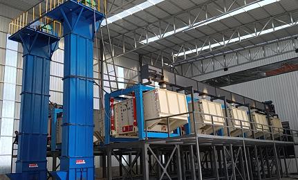 方形搖擺篩使用現場圖片